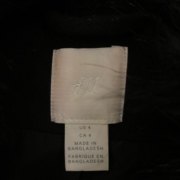 H&M Fur Lined PeaCoat with matching gloves - Picture 4 of 6